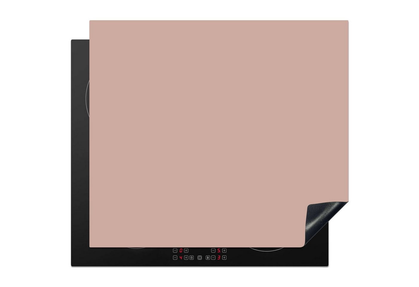 MuchoWow Herd-Abdeckplatte Rosa - Palette - Einfarbig - Einfarbig rosa, Vinyl, (1 tlg), Küche Herdabdeckplatte Ceranfeld Vinyl Einteilig, 59x52 cm Bild 2