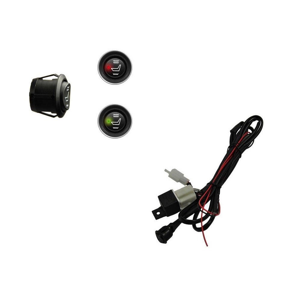 Systafex® Fahrrad Sitzheizung Motorrad Sitzheizung mit LED-Anzeige – 35W, 12V, Zweistufige Regelung, Bruchfest Bild 2