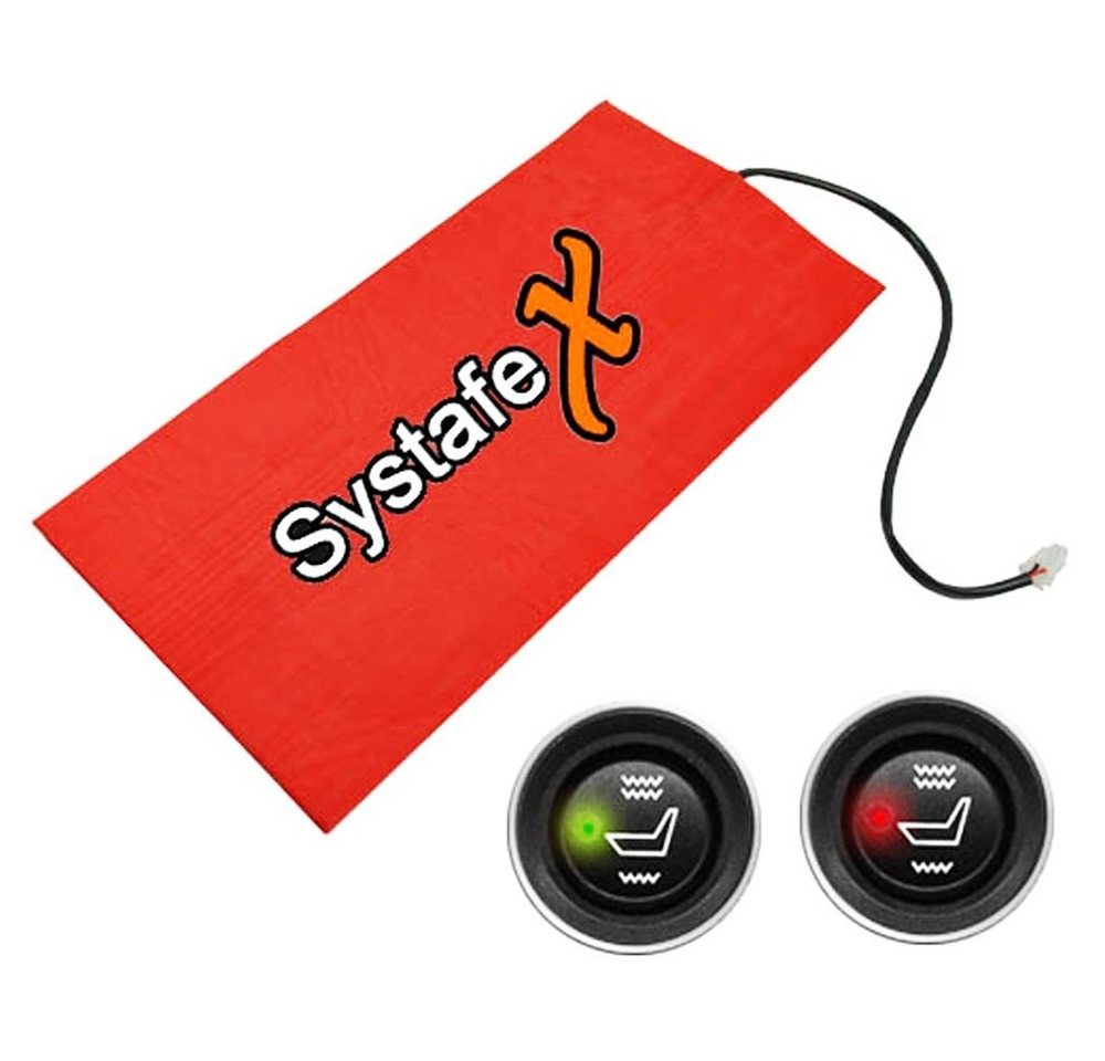 Systafex® Fahrrad Sitzheizung Motorrad Sitzheizung mit LED-Anzeige – 35W, 12V, Zweistufige Regelung, Bruchfest Bild 3