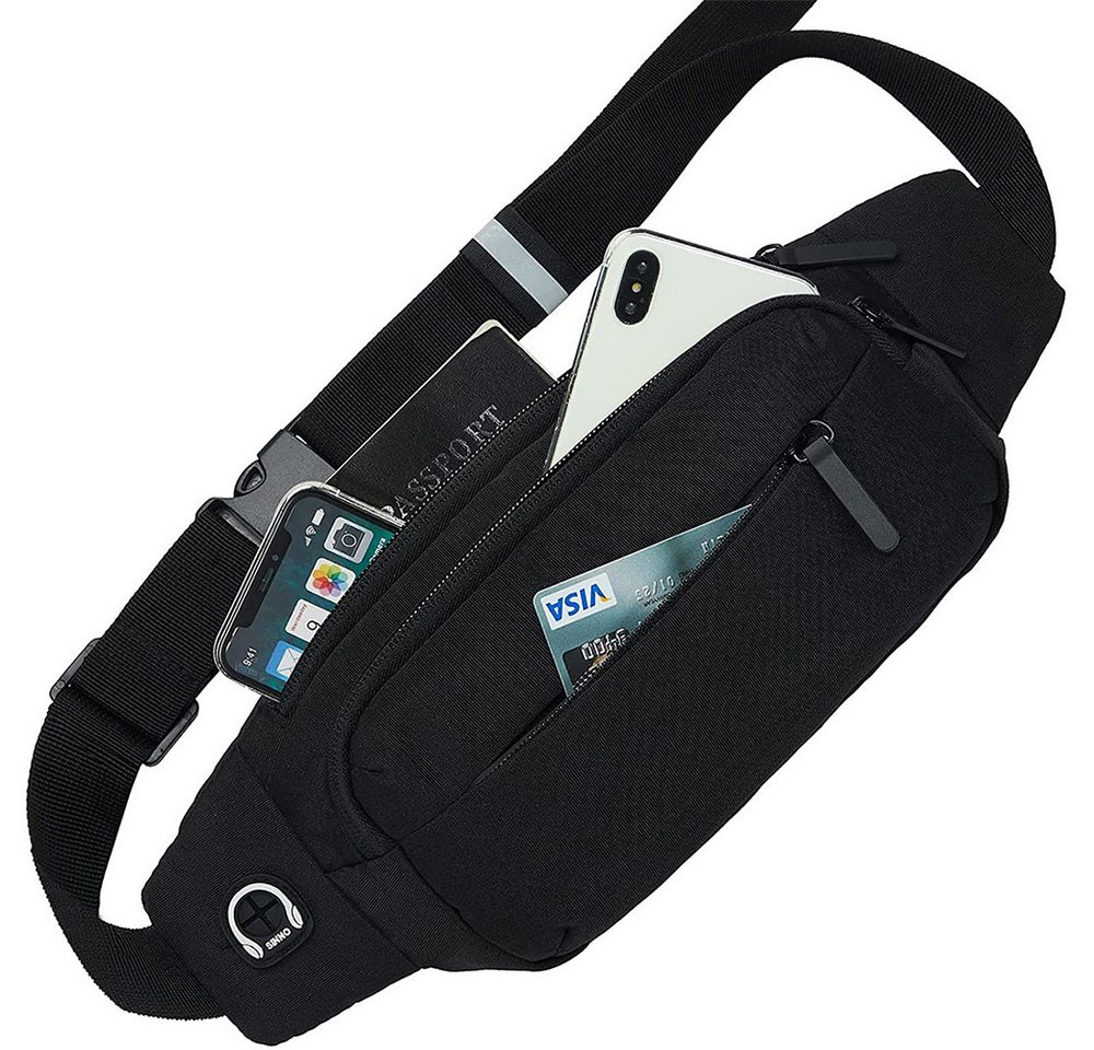 Coonoor Laufgürtel Laufgürtel für Handy, Sportgürtel Lauftasche.Ultraleichte Hüfttasche für Joggen, Fitness, Damen und Herren Bild 3