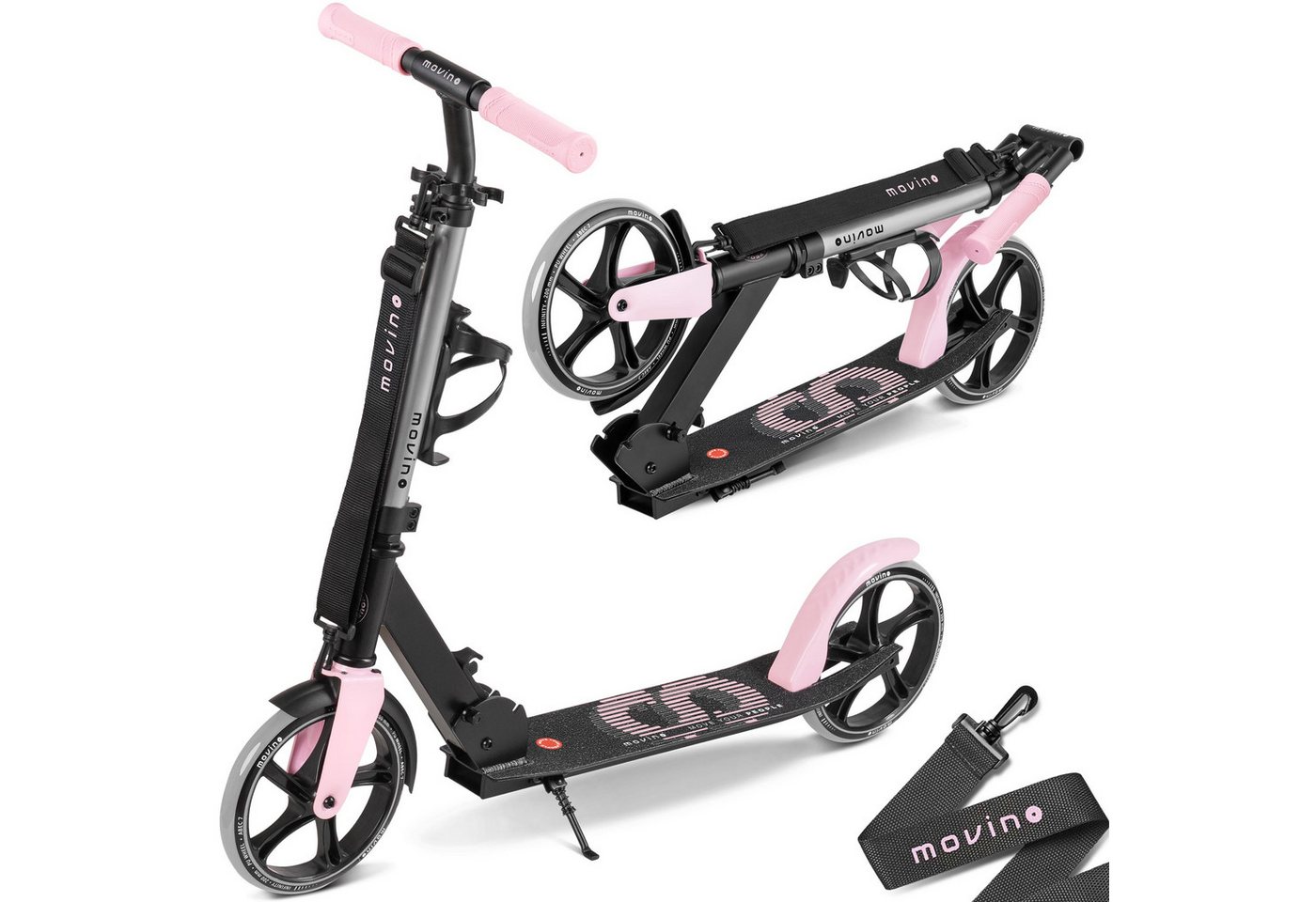 Movino Cityroller MOVINO INFINITY für Kinder & Jugendliche 200 mm klappbar leicht 3,5 kg