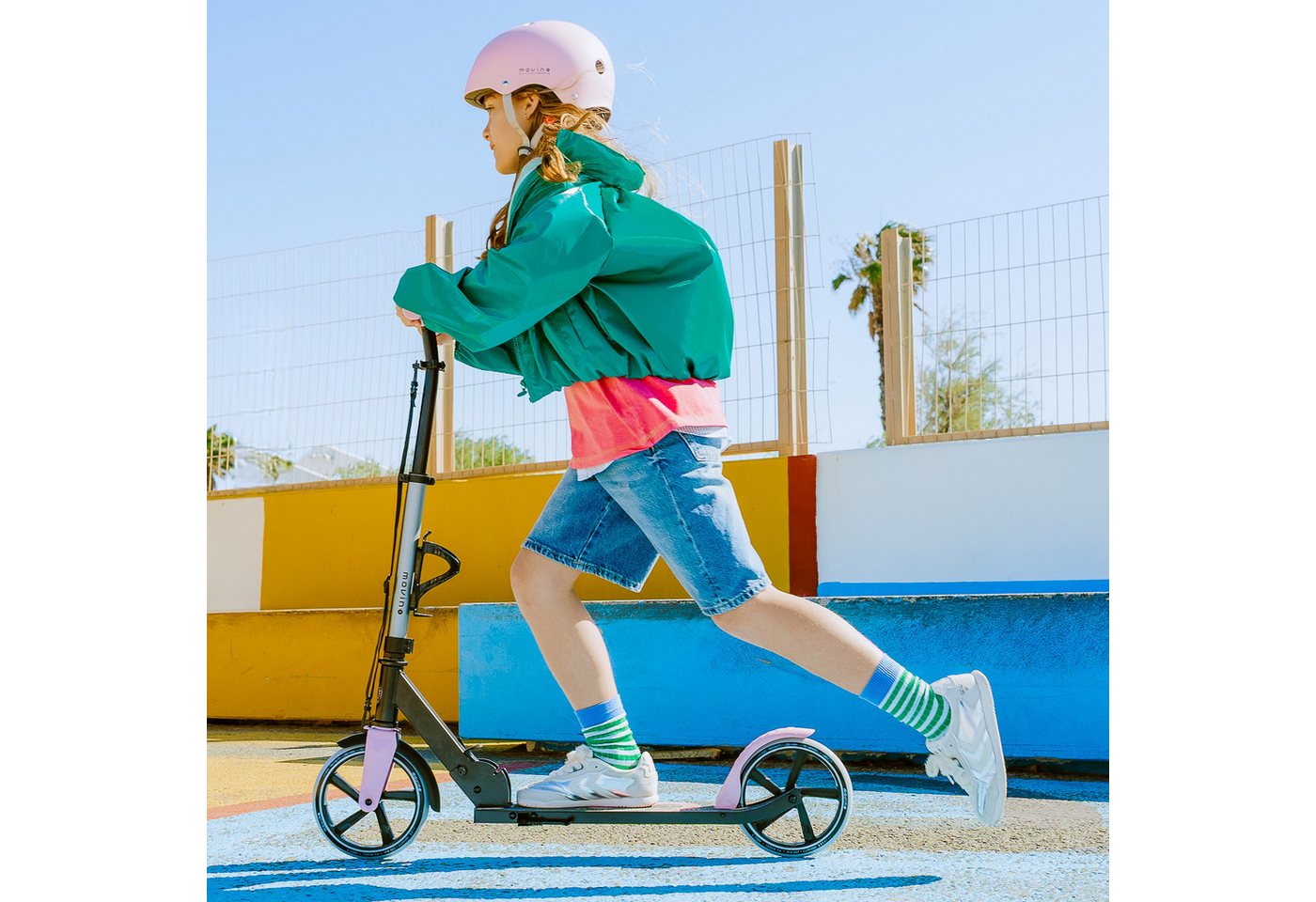 Movino Cityroller MOVINO INFINITY für Kinder & Jugendliche 200 mm klappbar leicht 3,5 kg Bild 5