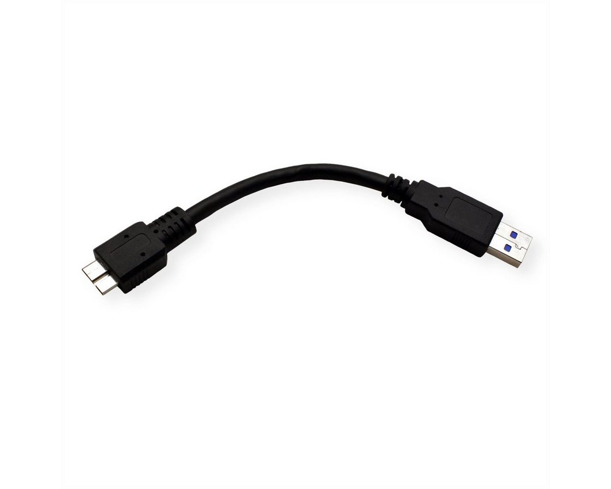 ROLINE USB 3.2 Gen 1 Kabel, A ST - Micro B ST USB-Kabel, USB 3 Typ A Männlich (Stecker), USB 3 Typ Micro B Männlich (Stecker) (15.0 cm) Bild 2