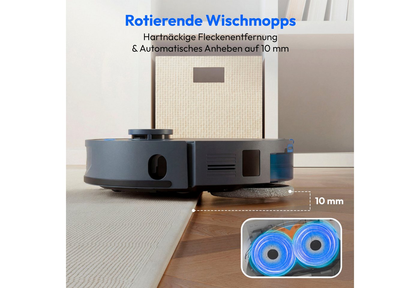 Medion® Saugroboter Saugroboter MEDION X55 SW+ Pro (MD12555), beutellos, X55 SW+ PRO Bild 4
