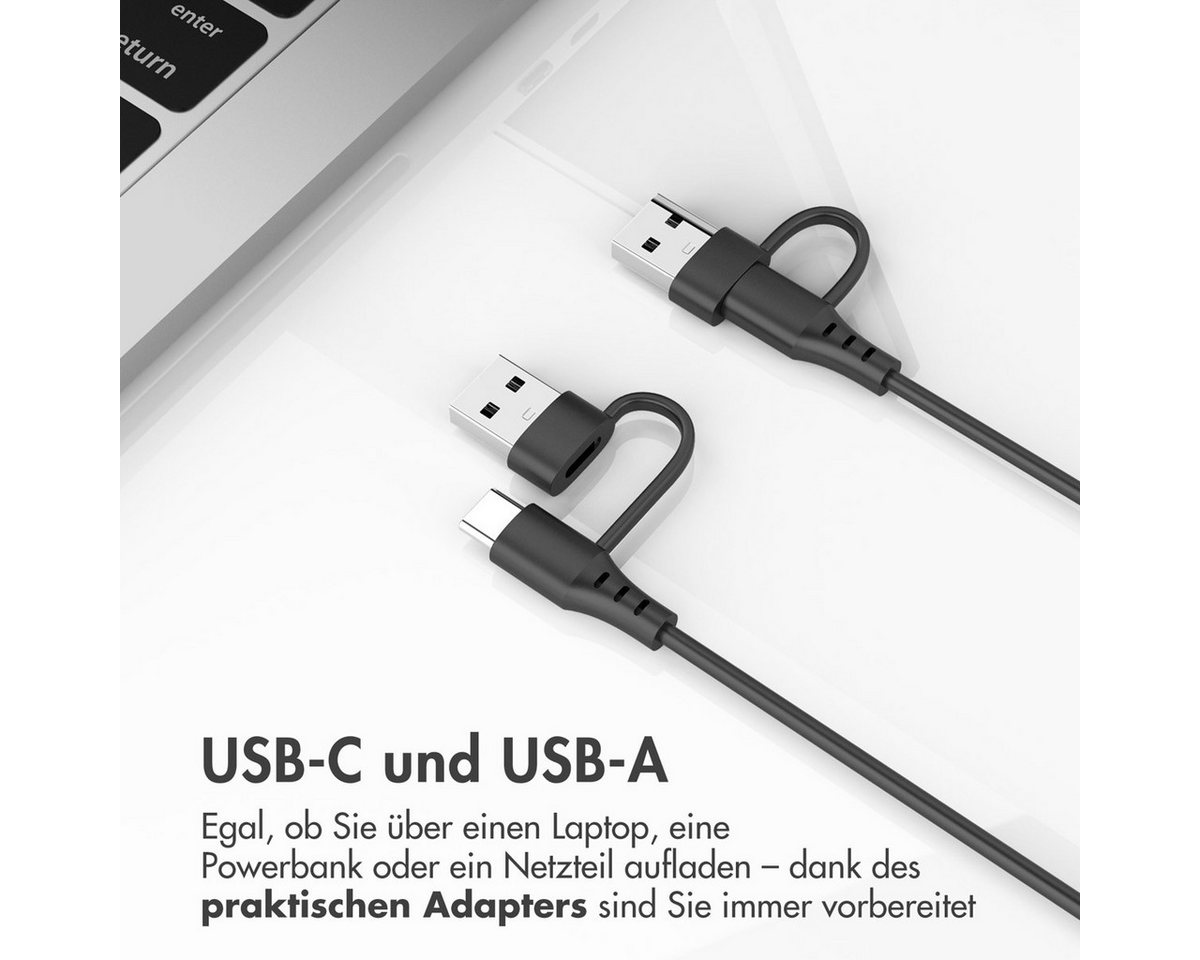 imoshion imoshion Ladekabel für die Samsung Galaxy Watch USB-C und USB-A - 2 Me Smartwatch-Ladekabel