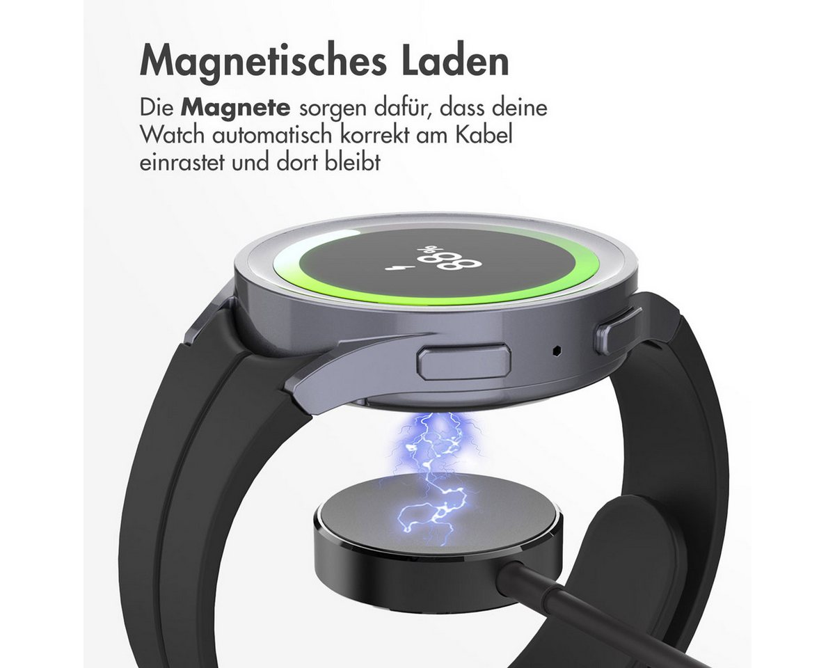 imoshion imoshion Ladekabel für die Samsung Galaxy Watch USB-C und USB-A - 2 Me Smartwatch-Ladekabel Bild 3