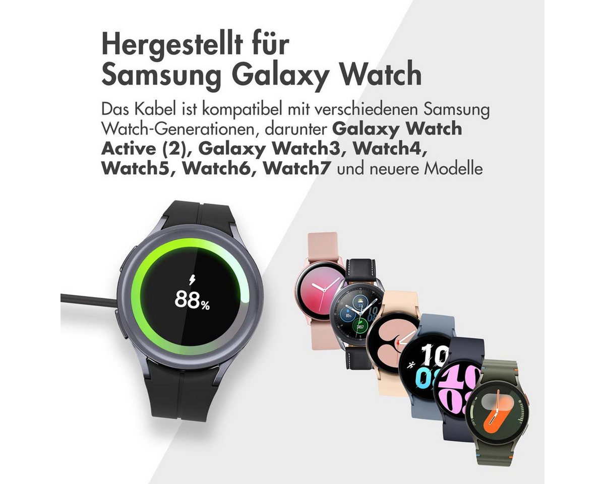 imoshion imoshion Ladekabel für die Samsung Galaxy Watch USB-C und USB-A - 2 Me Smartwatch-Ladekabel Bild 5