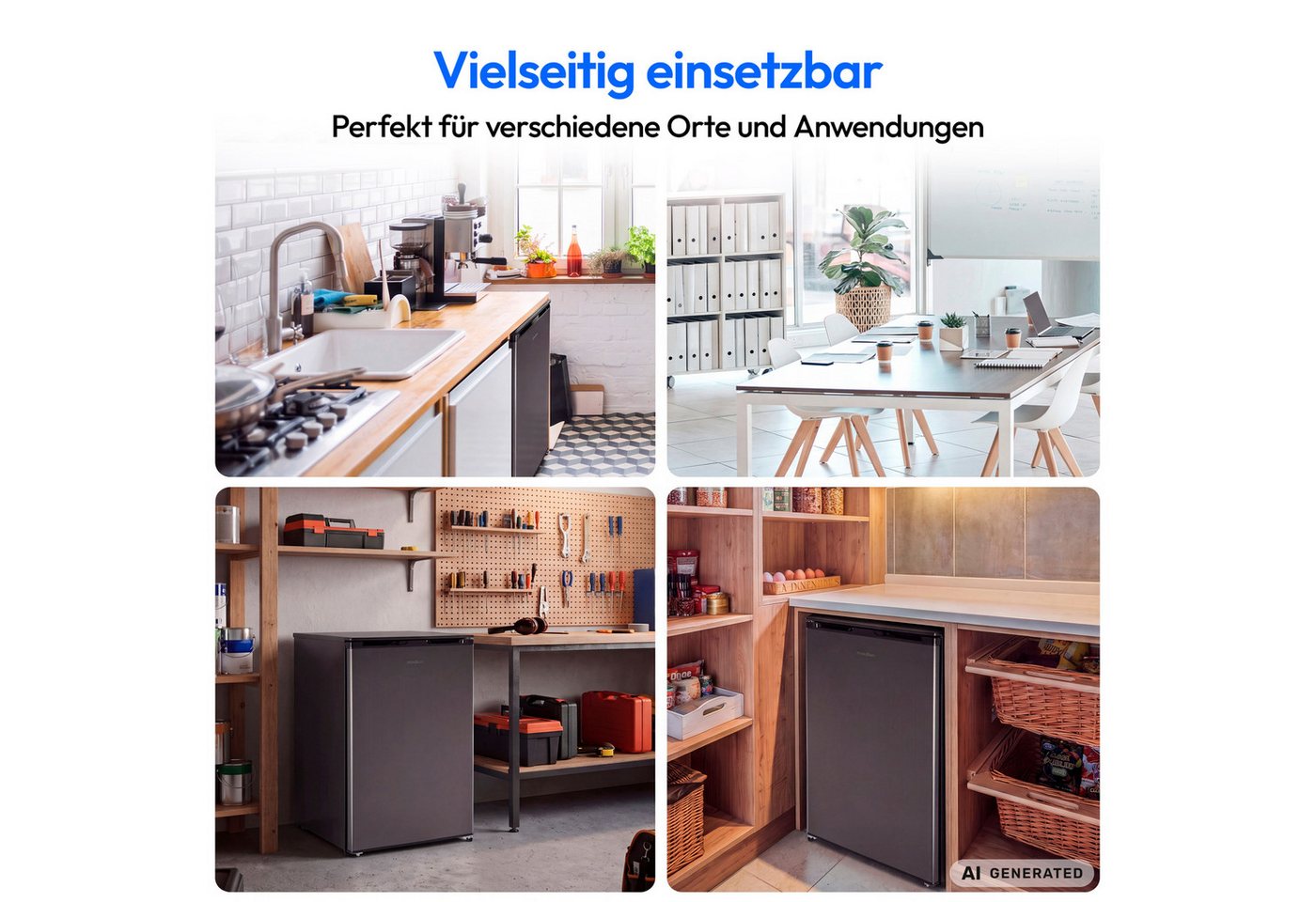 Medion® Kühlschrank MD370033, 85 cm hoch, 47.5 cm breit