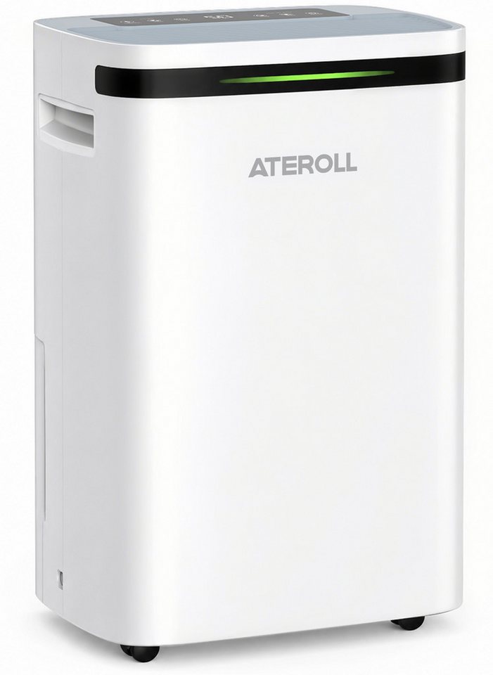ATEROLL Luftentfeuchter Elektrisch 20L,3 Modi,Leise, - Ideal für die Wohnung & Schlafzimmer, für 180 m³ Räume, Entfeuchtung 20 l/Tag, Tank 2,5 l, Raumentfeuchter Trockner mit 24 Timer,LED Licht,und 360°-Rollen