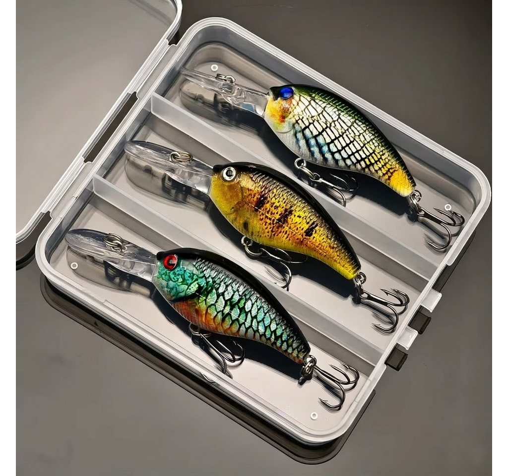 BernhStein Kunstköder Wobbler Set 3 tlg. mit Box 8,8 cm, 11g für Hecht u. Zander, (3-St) Bild 3
