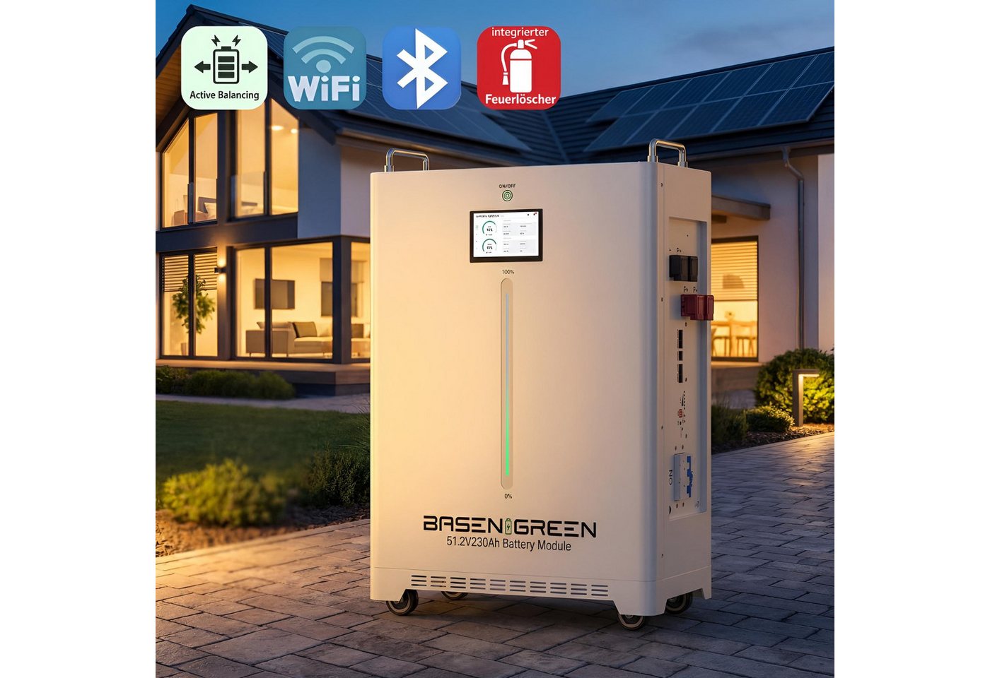 TZIpower 230AH 11,77kWh 48V/51.2V PV Solar Speicher LiFePO4 Akku Stromspeicher Solarakkus (48 V) Bild 5