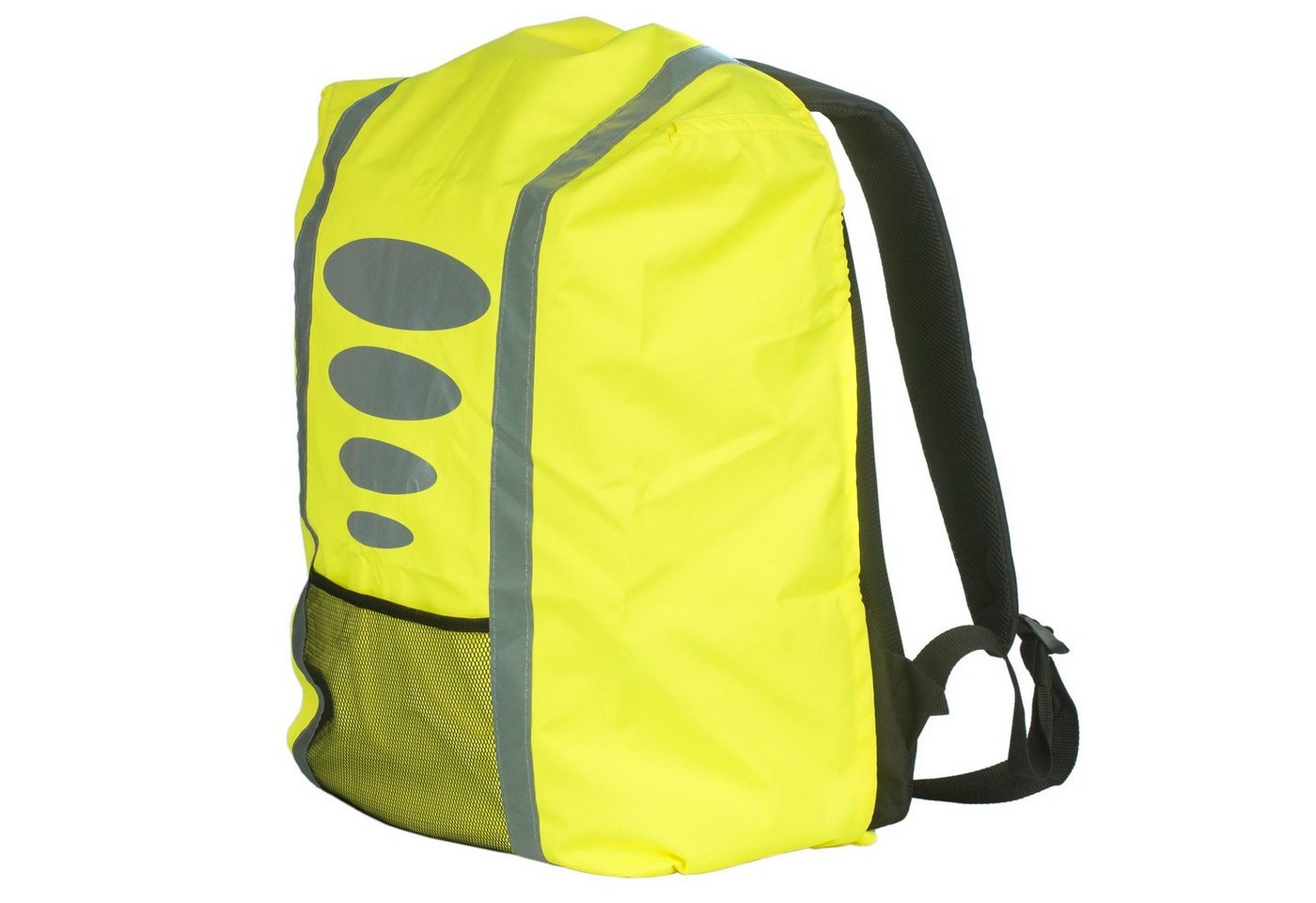 EAZY CASE Rucksack-Regenschutz Reflektor-Überzug Schutzhülle Uni, Regenschutzhülle Tasche Reflektorstreifen Überzug Regenhülle Gelb Bild 3