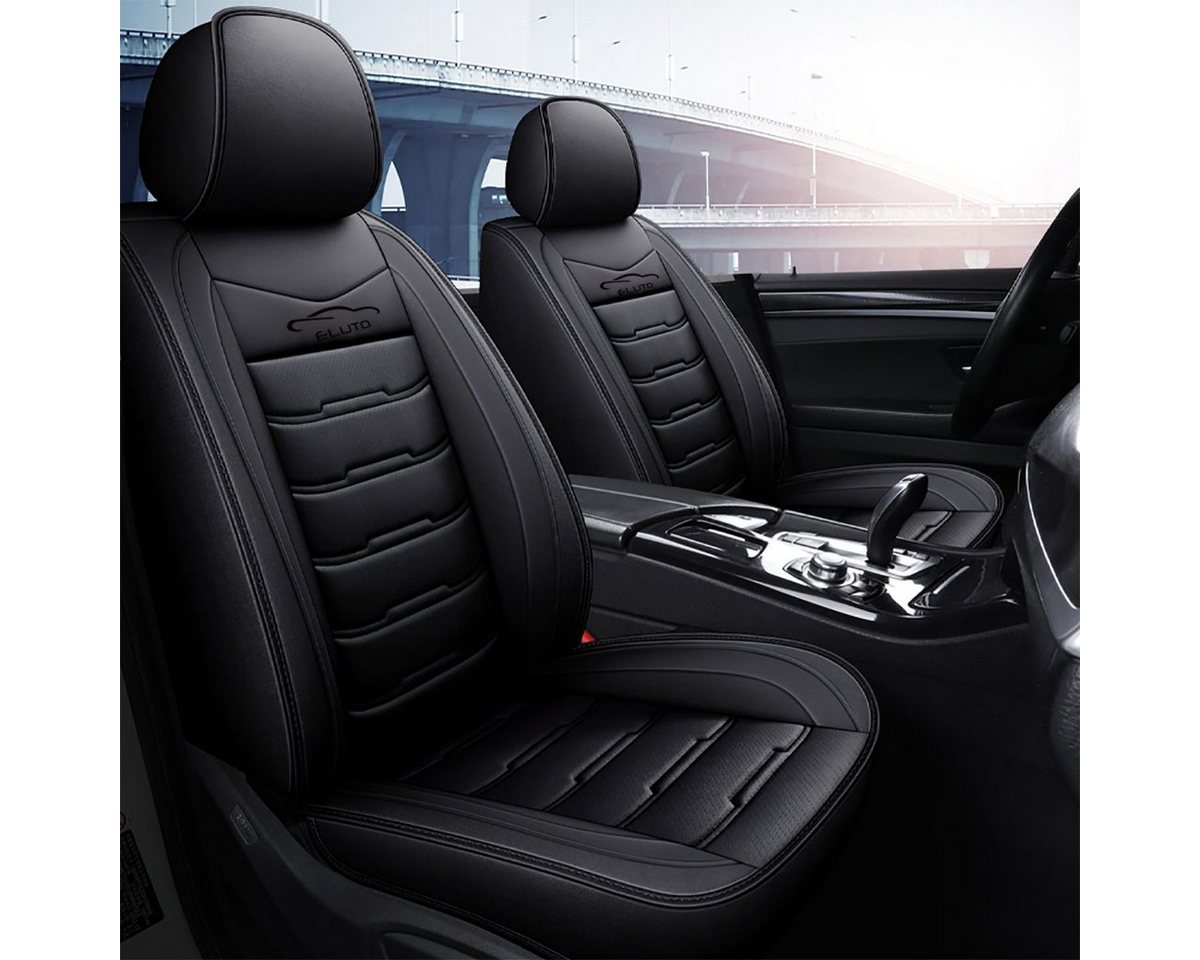 ELUTO Autositzbezug, 5 Sitz Universal Autositzbezüge Vordersitze und Rücksitz Komplettset Bild 5