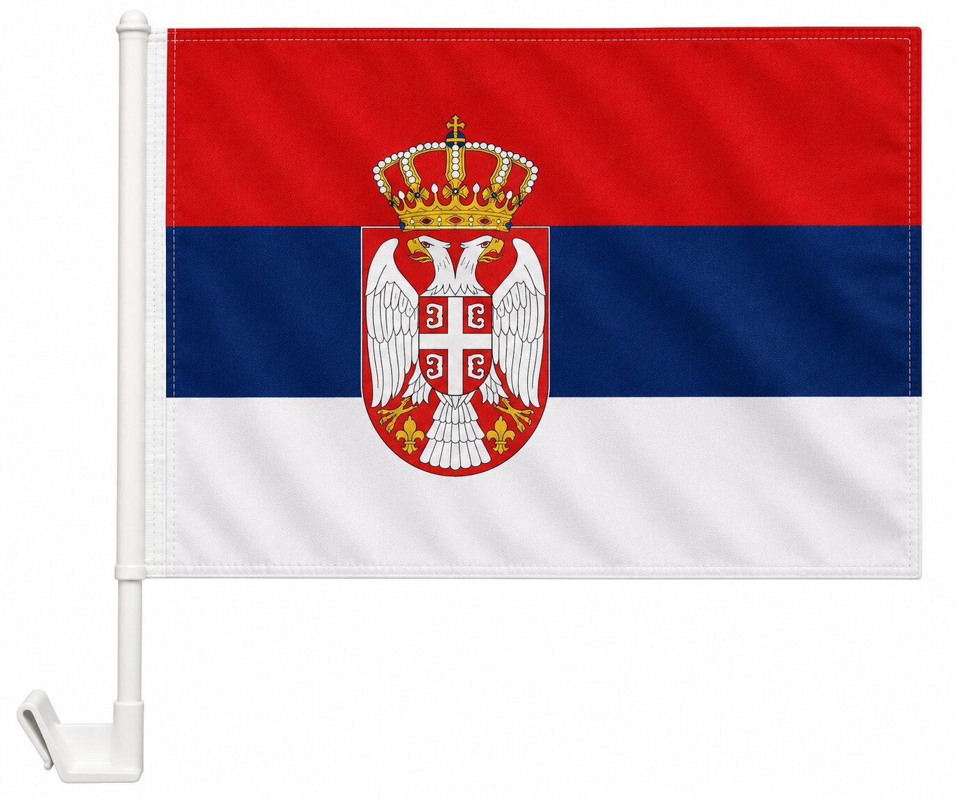 trends4cents Flagge Autoflagge 30 x 40 cm Auto Flagge Fahne Autofahne Fensterflagge (Serbien), Autofahne