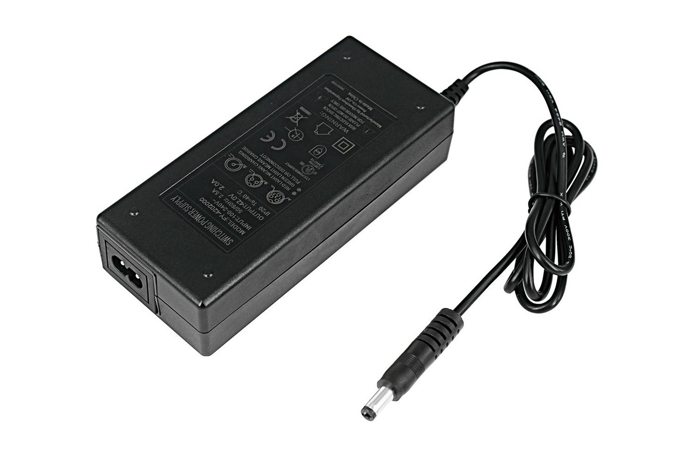PowerSmart CF080L1020E.001 Batterie-Ladegerät (36V 2A AC Adapter für Elektrofahrrad, 100V-240V (Eingang), 42 V (Ausgang), 2,0 A (Ausgangsstrom), 1PIN) Bild 4
