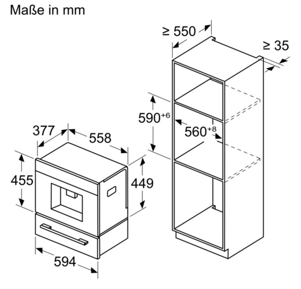 BOSCH Einbau-Kaffeevollautomat CTL9181M0