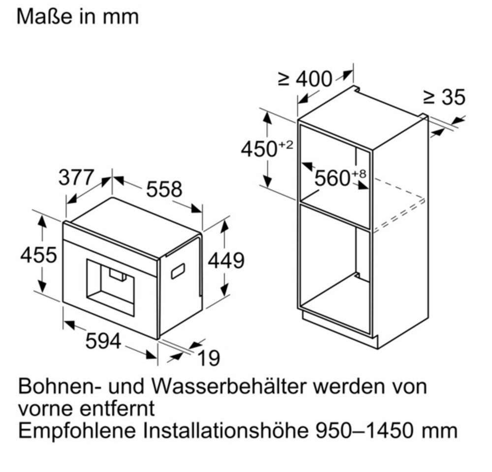 BOSCH Einbau-Kaffeevollautomat CTL9181M0 Bild 2