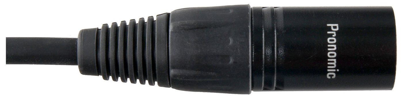 Pronomic XFXM-5 Mikrofonkabel XLR 5m Schwarz Audio-Kabel, XLR, XLR (500 cm), Stecker handgelötet, säure- und ölfest Bild 3