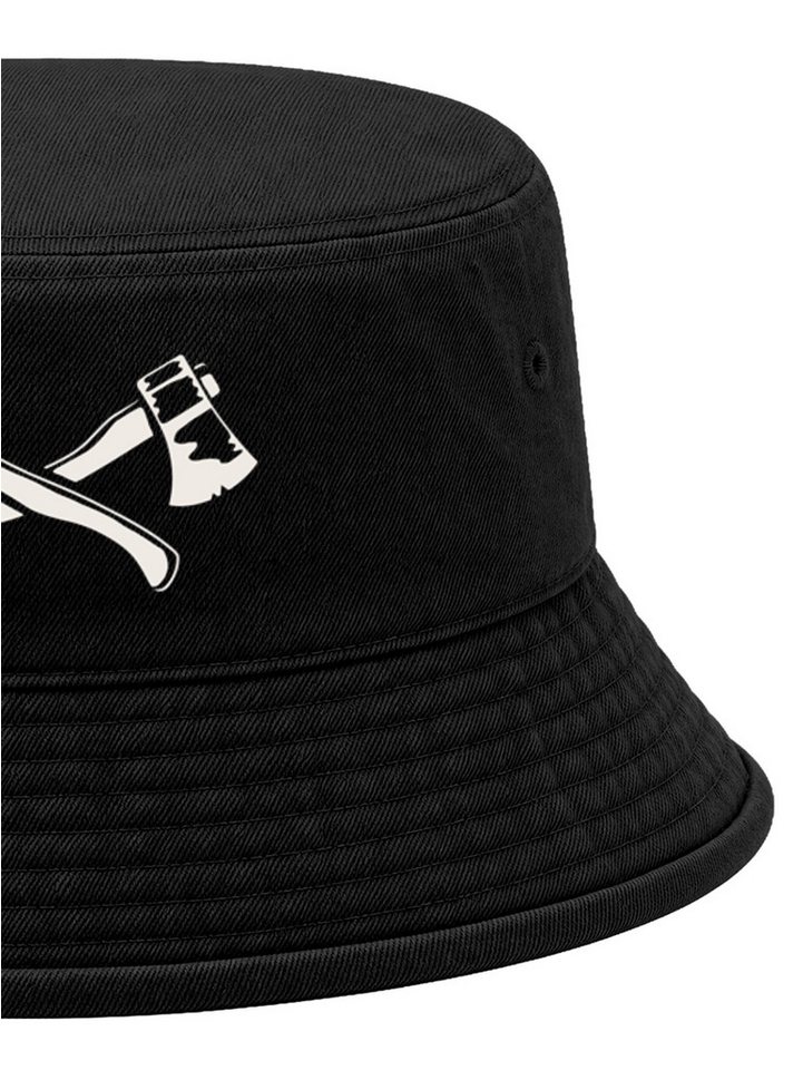 Neverless Fischerhut Anglerhut mit Print Äxte Baumwolle Bucket Hat Herren Damen Sonnenhut Bild 3
