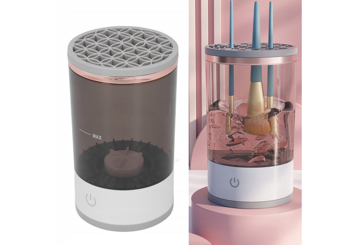 Realb2b Beauty-Multigerät Make-up Pinselreiniger elektrisch Pinsel Waschgerät USB, Make up Pinselreiniger Set USB Gerät mit Reinigung und Trocknung, Elektrischer Make up Pinselreiniger USB Reinigung Trocknung kompakt Bild 4