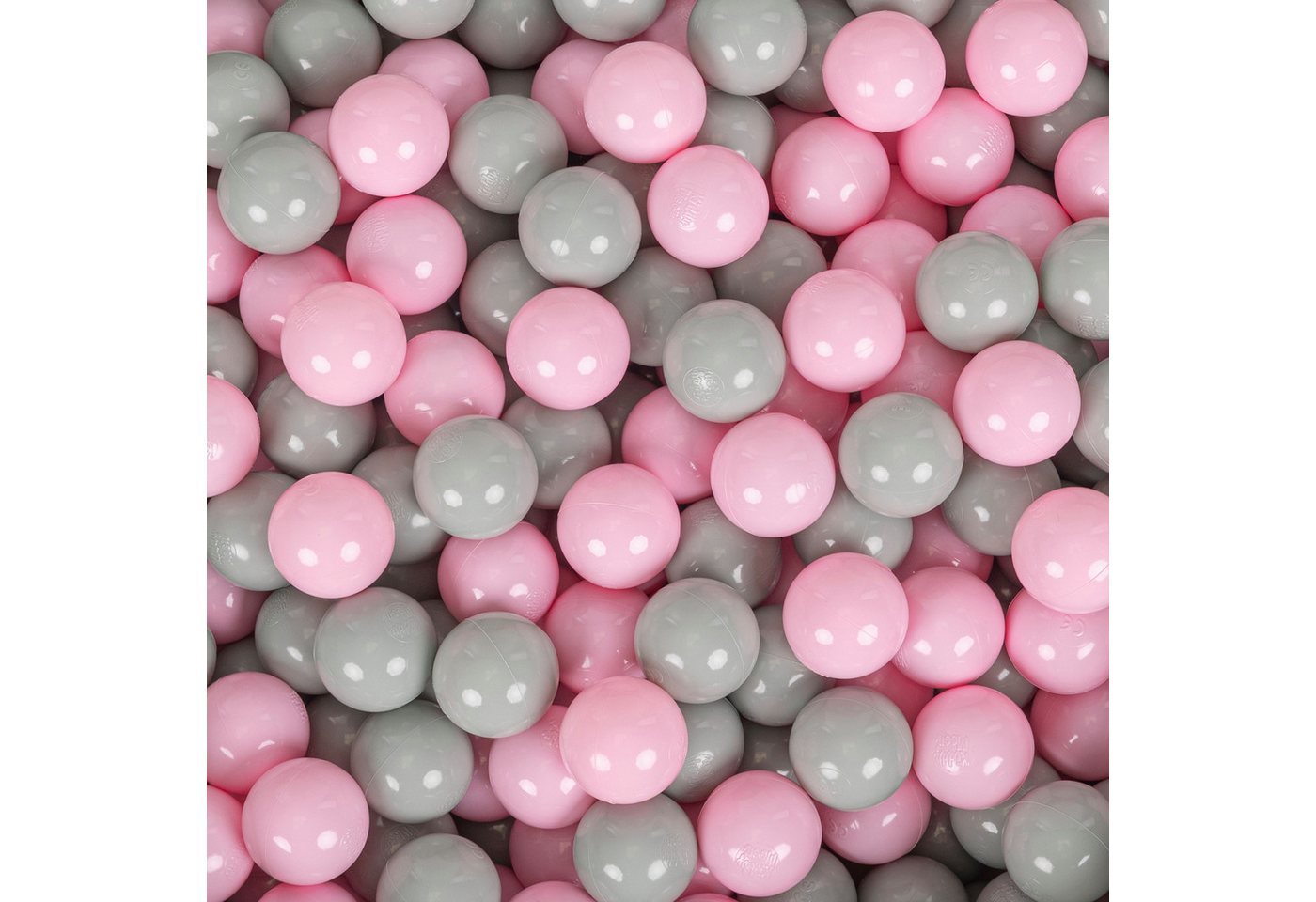 KiddyMoon Bällebad-Bälle ZK7 (Baby Plastikbälle Spielbälle, 200-St), Made in Europe
