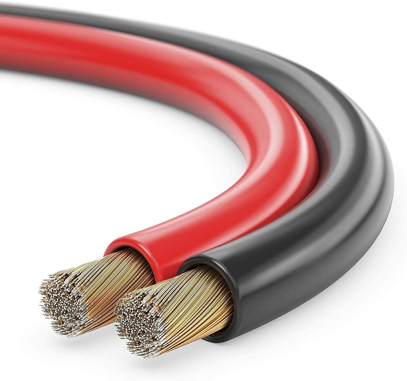 sonero sonero Lautsprecherkabel 2x4,0mm², CCA 30,0m, rot/schwarz Audio-Kabel Bild 3