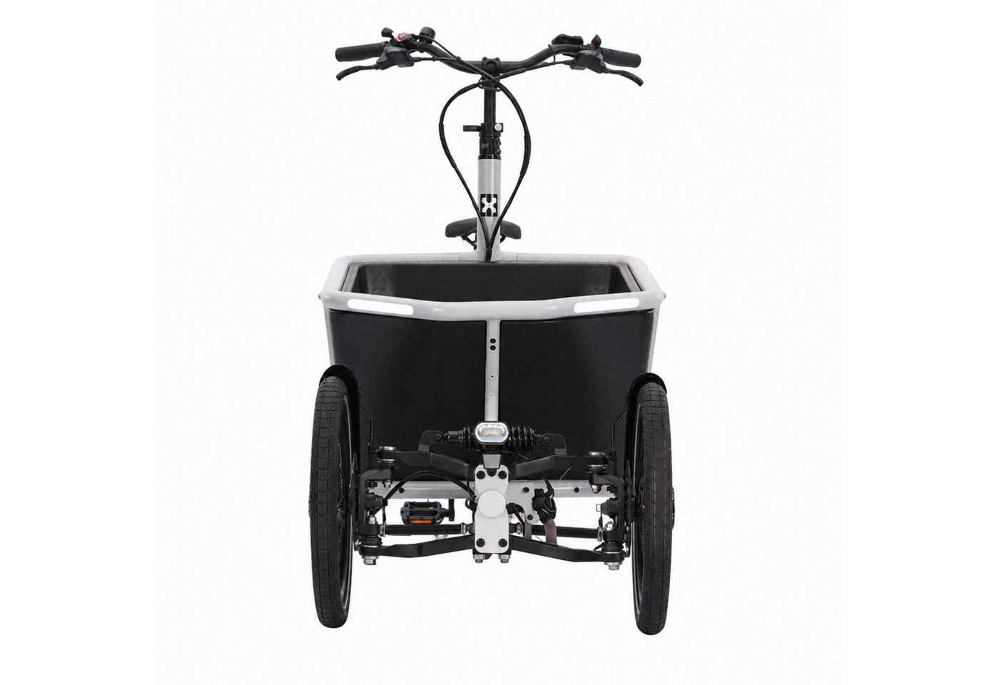 PixelPilot E-Bike E-Lastenrad CARVO 04 E-Lastenrad Dreirad mit Transportbox, Shimano EP6, Nexus Di2 Schaltwerk, Mittelmotor, 504 Wh, Maximale Belastung: 150 kg, Maximale Belastung der Transportbox: 50 kg