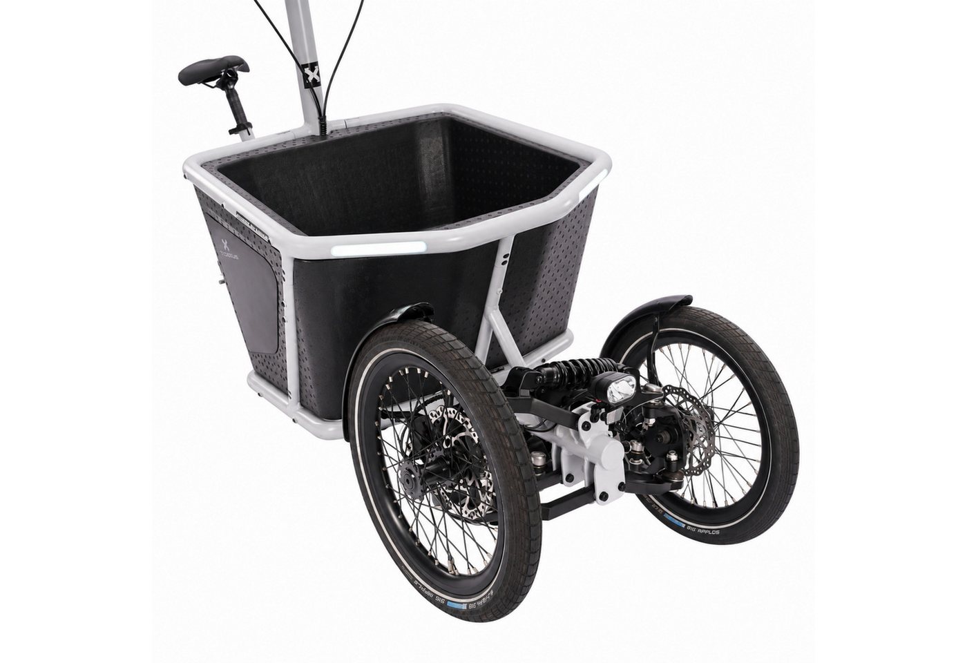 PixelPilot E-Bike E-Lastenrad CARVO 04 E-Lastenrad Dreirad mit Transportbox, Shimano EP6, Nexus Di2 Schaltwerk, Mittelmotor, 504 Wh, Maximale Belastung: 150 kg, Maximale Belastung der Transportbox: 50 kg Bild 3