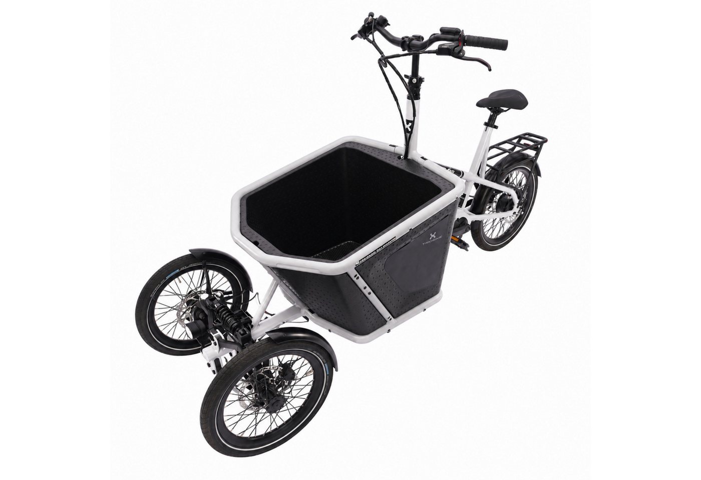 PixelPilot E-Bike E-Lastenrad CARVO 04 E-Lastenrad Dreirad mit Transportbox, Shimano EP6, Nexus Di2 Schaltwerk, Mittelmotor, 504 Wh, Maximale Belastung: 150 kg, Maximale Belastung der Transportbox: 50 kg Bild 5