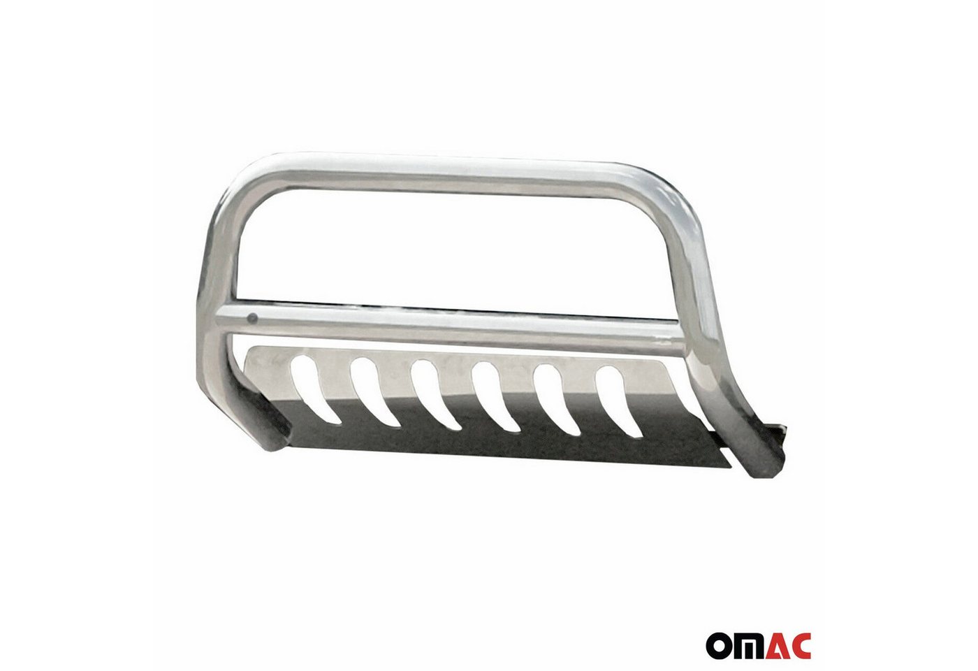 OMAC Frontstoßstange Frontbügel fürsubishi ASX 2012-2017 ABE Edelstahl Silber, 1-St., Rostfrei,Wasserfest,Langlebig,Haltbar