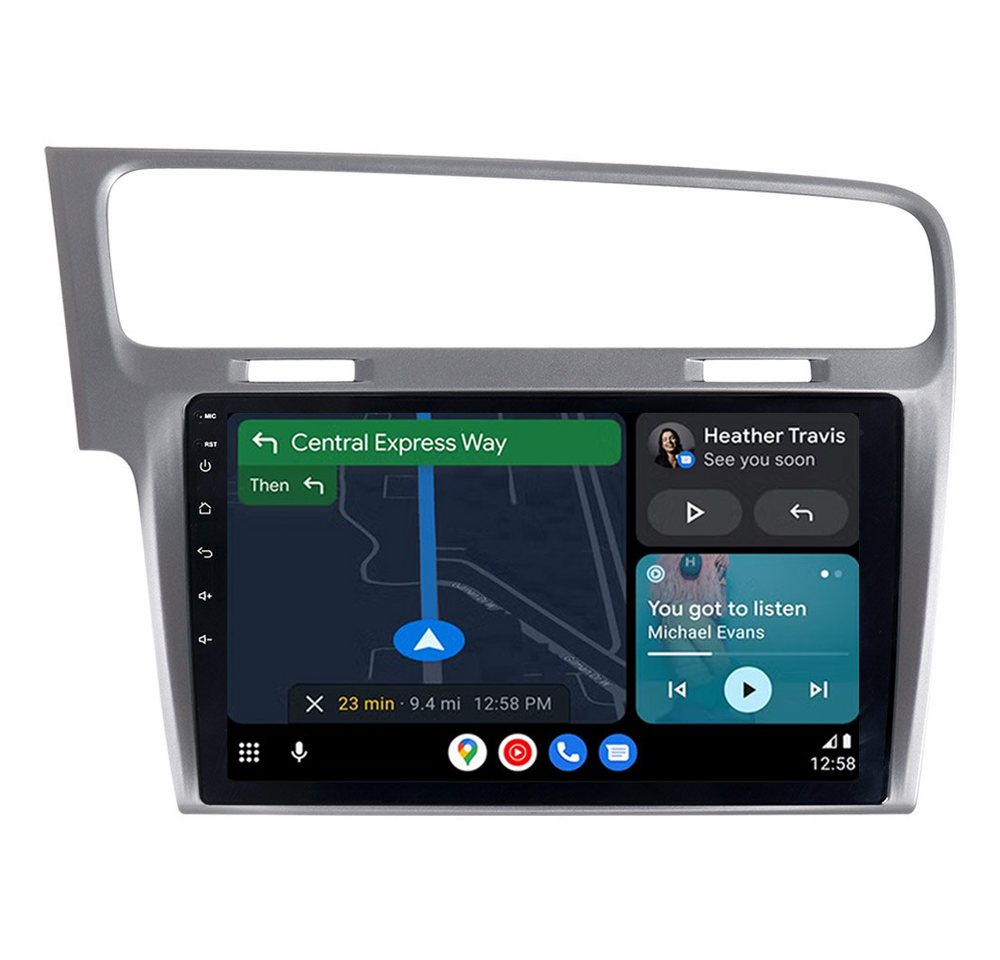 A-Sure 10.1" Android 15 Carplay Für VW Golf 7 VII MK7 2013-2017 Autoradio (Digitalradio (DAB), FM, AM)
