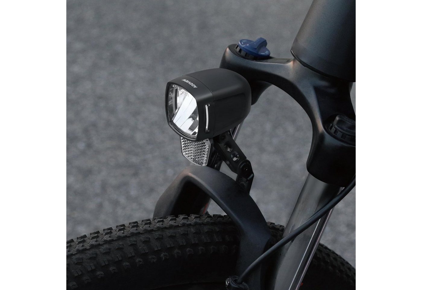 ADDVIEW Fahrradbeleuchtung E-Bike Fahrrad Scheinwerfer 150-170 Lux Frontlicht, Fernlicht E Bike Frontlampe mit Schalter - 8-48V DC