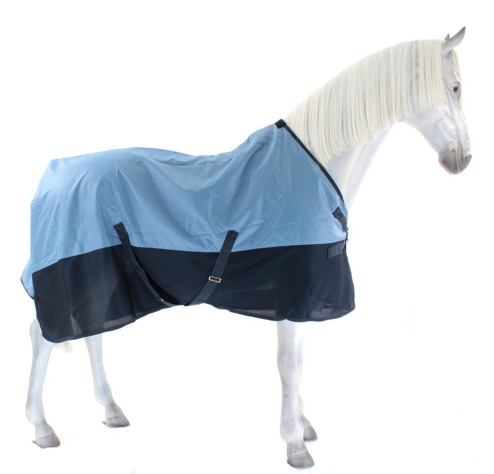 BUSSE Pferde-Regendecke Busse Outdoordecke 3D Air Rain 0g - eisblau (navy) Bild 4