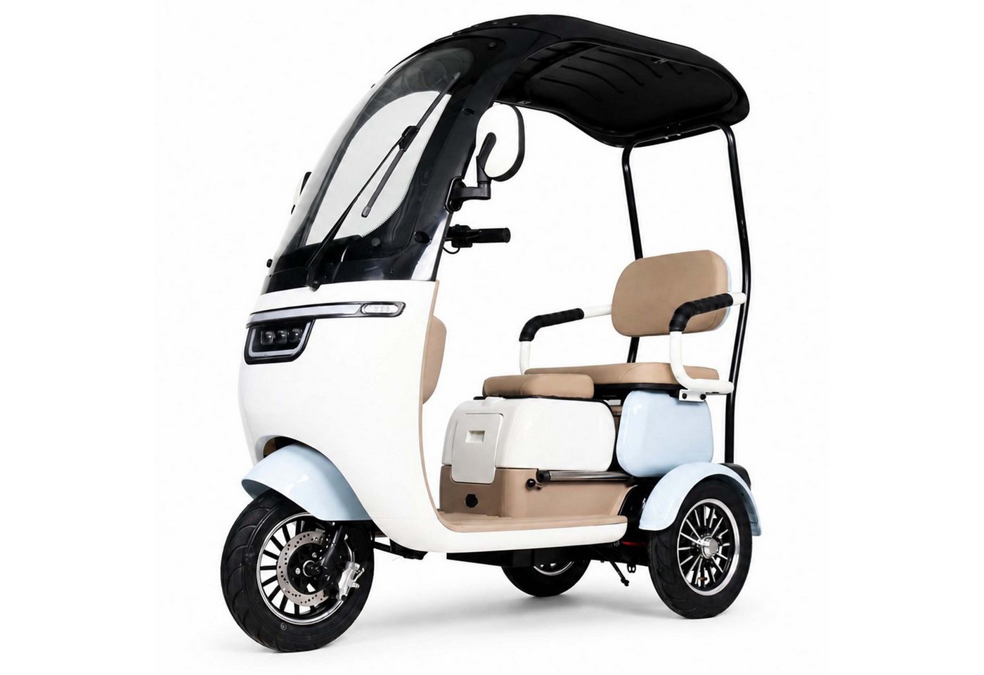 Urban Hopper E-Motorroller Urban Hopper Shine 3-Rad Elektrofahrzeug 25 km/h L2e-P, 1000 W, 25 km/h, Dach, Heckkoffer, bis 70 km Reichweite, 1000 W Brushless Motor