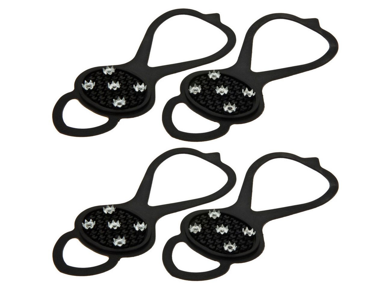 PREMIUMPARTS Spikes Schuh Spikes Schwarz – Rutschfester Halt auf Eis, Schnee & Matsch (2-tlg), Schuhgrösse: Einheitsgrösse