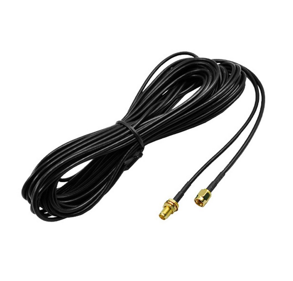 Bolwins G60 SMA Kabel 3m WLAN GPS Antennen Adapter 3m Kabel Verlängerung RG174 Verlängerungskabel, SMA Stecker, gerade Bauform, Schraubverschluss, für Antennen- und Funktechnik, SMA Buchse, passend zu Standard-SMA Anschlüssen, sichere Verbindung (300 cm), Vergoldete Kontakte, 50 Ohm Impedanz, verlustarme Signalübertragung Bild 4