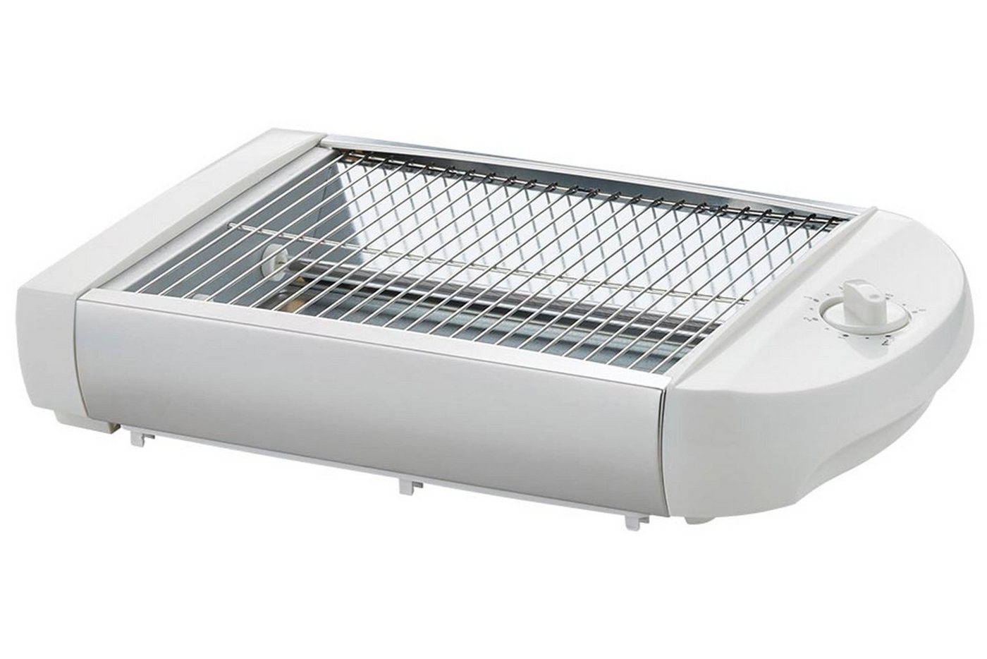 EPIQ Toaster 80001212 Flach-Toaster Brötchen-Röster, Weiß, 600 W