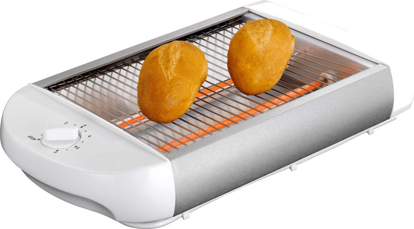 EPIQ Toaster 80001212 Flach-Toaster Brötchen-Röster, Weiß, 600 W Bild 4
