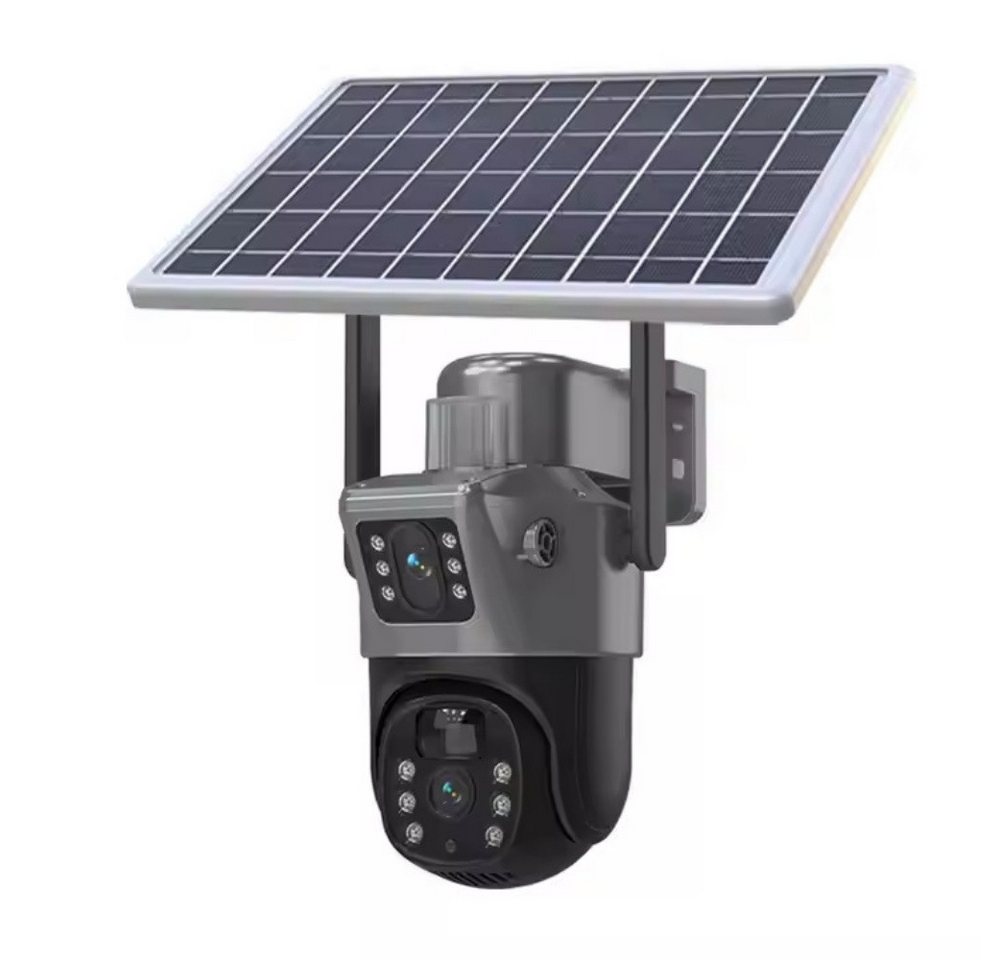 ANTCOOL Überwachungskamera WiFi Solar-Überwachungskamera Außen Doppellinse PTZ, IP66 Bild 3