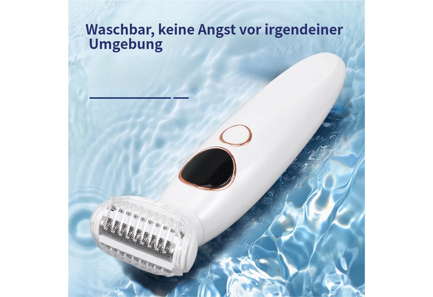 KINSI Elektrogesichtshaarentferner 5-in-1 Elektrischer Haarentferner Damen,Multifunktions Trimmer Set, Aufsätze: 5, Kurzhaarrasierkopf, Langhaartrimmerkopf, Nasenhaartrimmerkopf , Augenbrauentrimmerkopf, Ganzkörper-Rundrasierkopf, IPX7 wasserdicht,für Achseln,Beine,Nasenhaare & Bikinizone