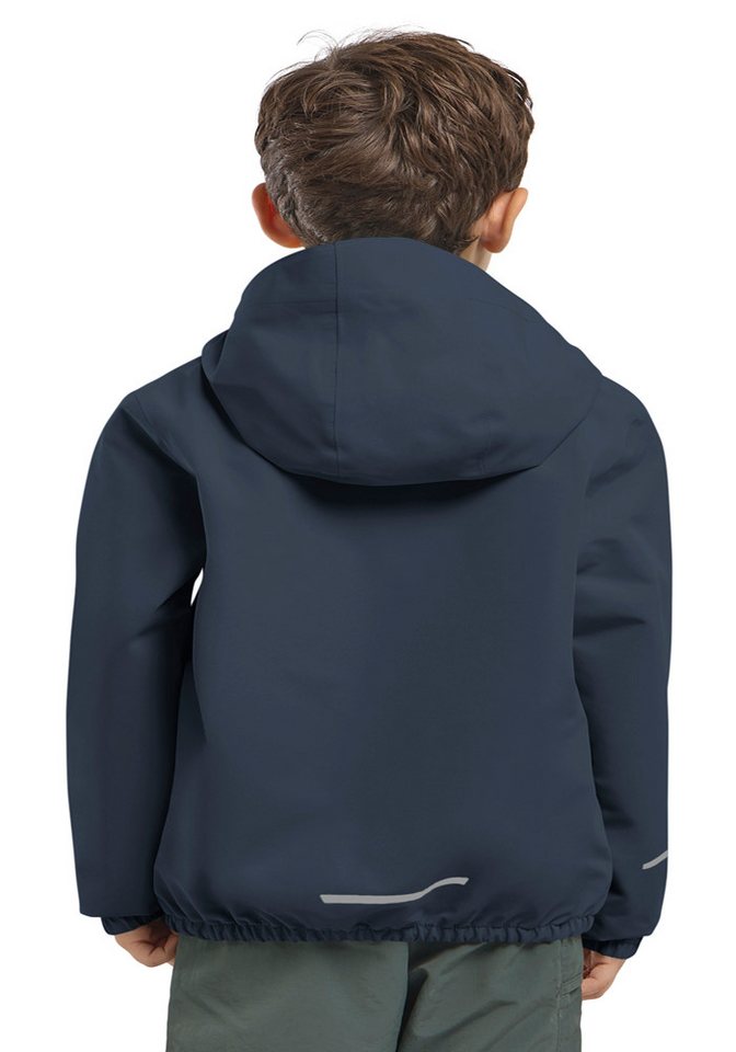 Jack Wolfskin Outdoorjacke FLAZE JACKET K für Kinder, mit Kapuze, leicht, platzsparend packbar, atmungsaktiv Bild 4
