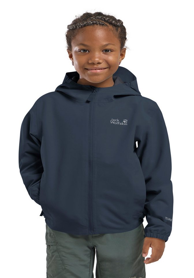 Jack Wolfskin Outdoorjacke FLAZE JACKET K für Kinder, mit Kapuze, leicht, platzsparend packbar, atmungsaktiv Bild 5