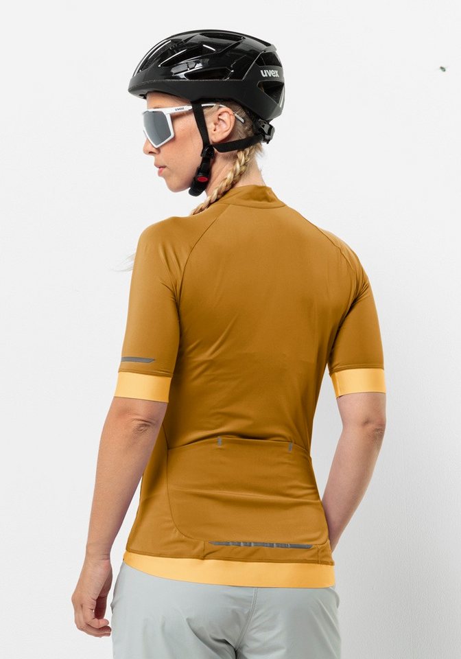 Jack Wolfskin Fahrradjacke GRAVEX FZ S/S W für Erwachsene, elastisches Material, aus Polyester und Elasthan