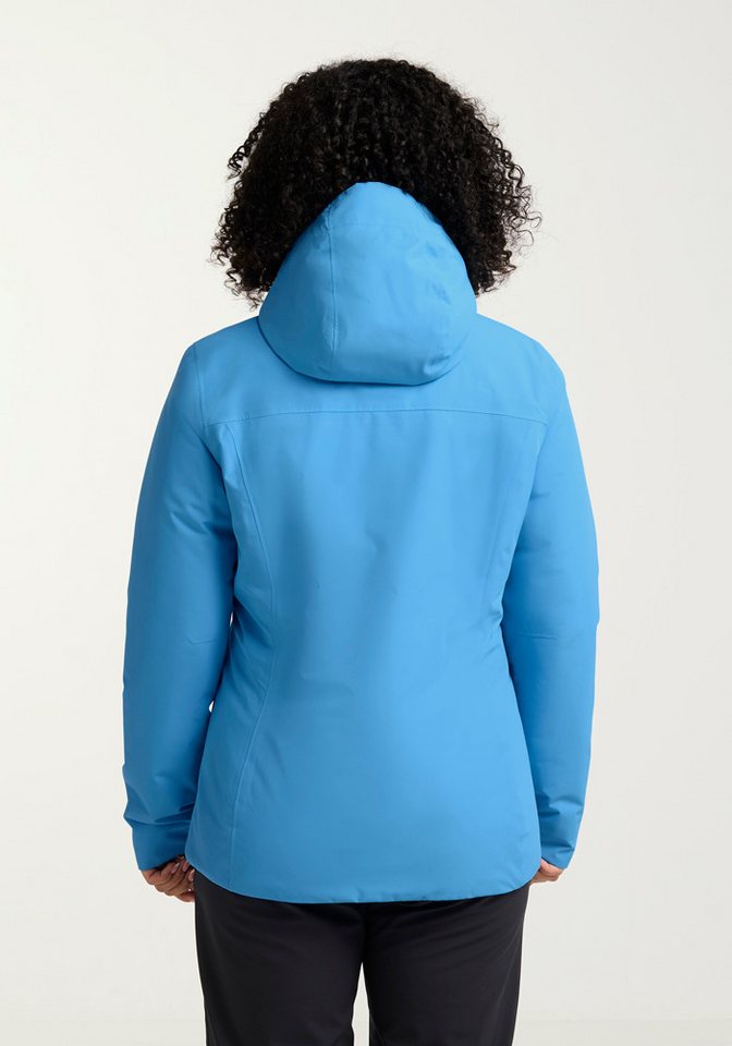 Jack Wolfskin Outdoorjacke WISPER INS JKT W mit TEXAPORE ECOSPHERE, regulierbare Weite, atmungsaktiv, wasserdicht