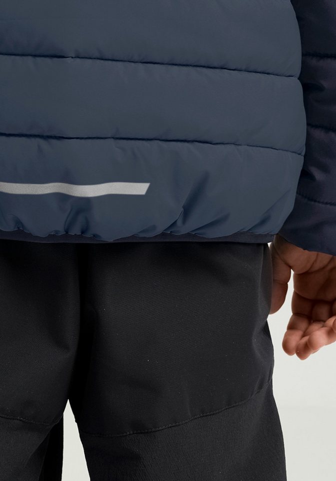 Jack Wolfskin Outdoorjacke ZENON JKT KIDS für Kinder, im Puffer-Design, wasserabweisend, winddicht, mit Kapuze Bild 3