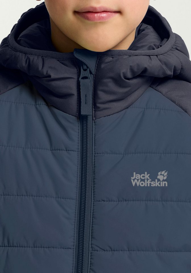 Jack Wolfskin Outdoorjacke ZENON JKT KIDS für Kinder, im Puffer-Design, wasserabweisend, winddicht, mit Kapuze Bild 4