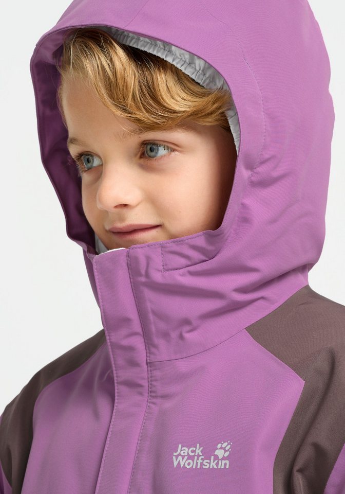 Jack Wolfskin Skijacke SNOWFLASH JKT K für Kinder, wasserdicht, gefüttert, mit leichter Faserisolierung