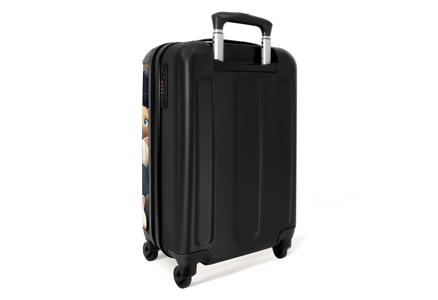 NoBoringSuitcases.com© Kinderkoffer Katzen - Tiere - Katze - Design - Mädchen - Jungen 55x35x20cm, Kinder Koffer Klein, Trolley Handgepäck, Reisekoffer Bild 2