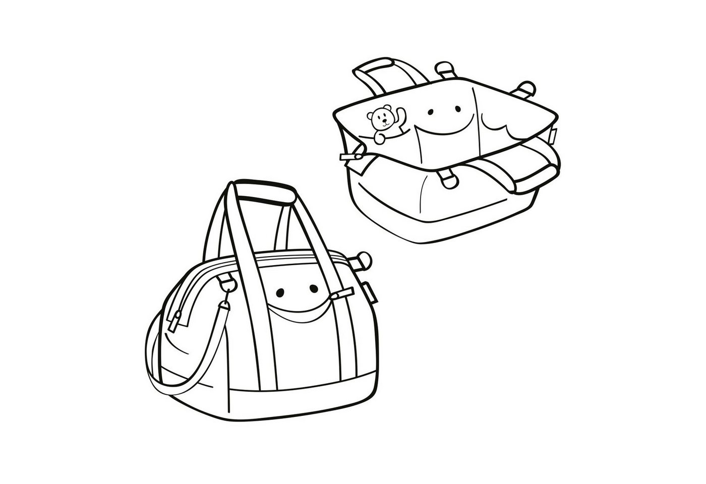 REISENTHEL® Kinderkoffer Reiseset Kinder: Allrounder M & Thermocase, Reiseset allrounder M + thermocase cats and dogs rose Bild 4