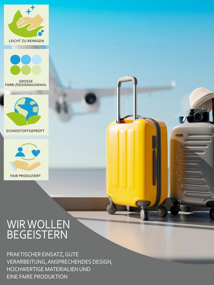 BambiniWelt by Rafael K. Reisetasche Handgepäck Boardgepäck Bordcase 40x20x25 40x30x20 Ryanair Wizzair (M2), in 2 Größen: 40x25x20cm (klein), 40x30x20cm (groß) Bild 3